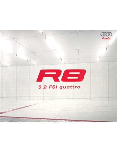 2008 AUDI R8 BROCHURE GERMAN