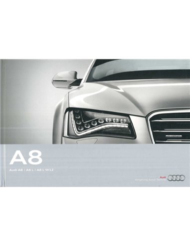 2011 AUDI A8 HARDCOVER BROCHURE DUITS