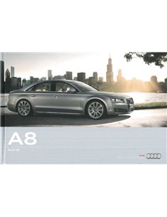 2009 AUDI A8 HARDCOVER PROSPEKT DEUTSCH