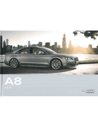 2009 AUDI A8 HARDCOVER PROSPEKT DEUTSCH