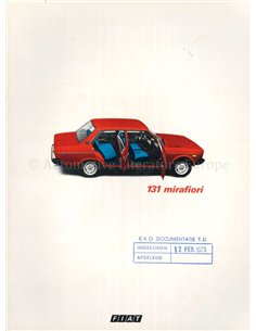 1974 FIAT 131 BROCHURE DUTCH