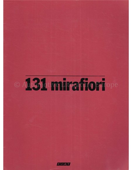 1979 FIAT 131 BROCHURE DUITS