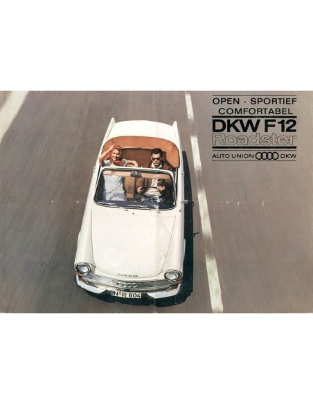 1964 DKW F12 ROADSTER BROCHURE NEDERLANDS