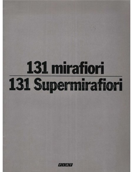 1978 FIAT 131 PROSPEKT NIEDERLANDISCH