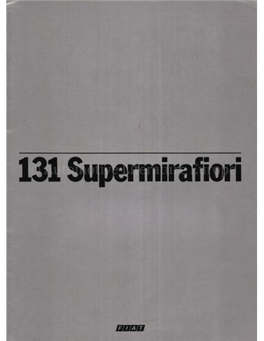 1978 FIAT 131 BROCHURE FRENCH