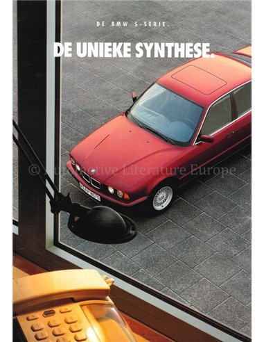1992 BMW 5 SERIES BROCHURE DUTCH