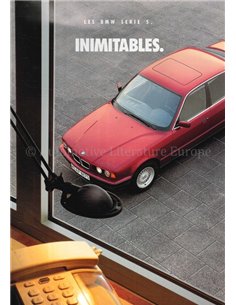 1992 BMW 5 SERIE BROCHURE FRANS
