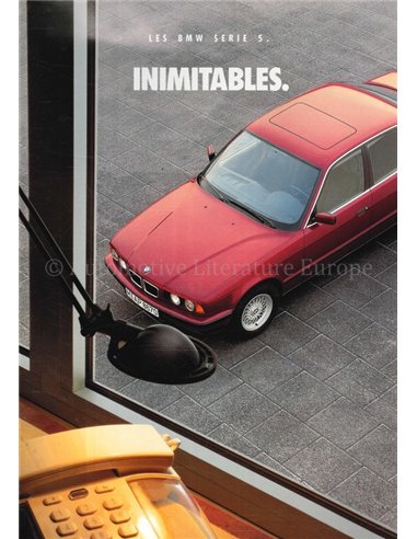 1992 BMW 5 SERIE BROCHURE FRANS