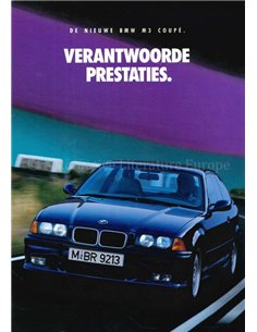 1992 BMW M3 BROCHURE NEDERLANDS