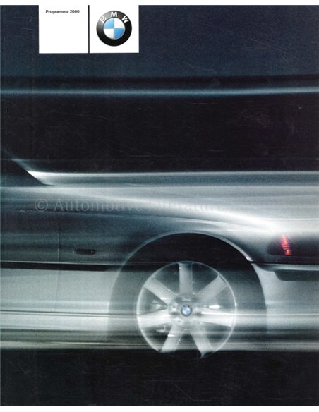 2000 BMW RANGE BROCHURE DUTCH