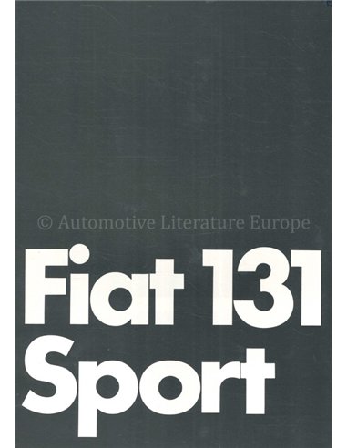 1978 FIAT 131 BROCHURE GERMAN