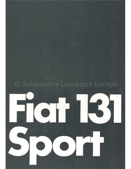 1978 FIAT 131 BROCHURE GERMAN