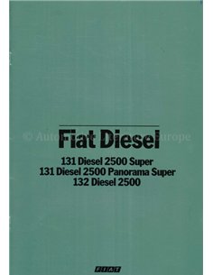 1979 FIAT 131 | 132 DIESEL BROCHURE NEDERLANDS