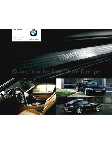 2008 BMW Z4 INDIVIDUAL BROCHURE GERMAN