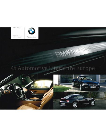 2008 BMW Z4 INDIVIDUAL BROCHURE DUITS