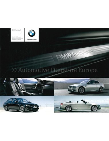 2008 BMW M3 INDIVIDUAL BROCHURE GERMAN