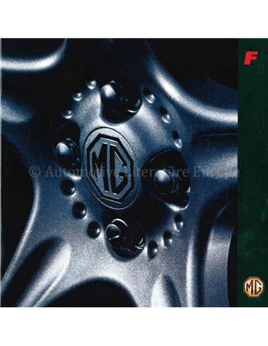 1995 MG MGF BROCHURE DUITS