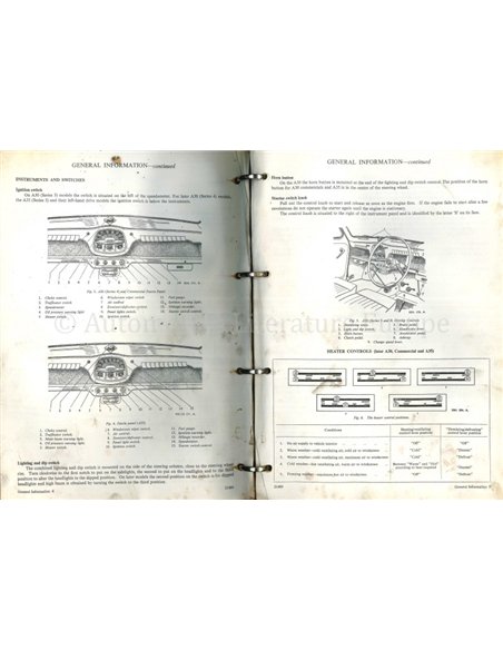 1961 AUSTIN A30 | A35 WERKSTATTHANDBUCH ENGLISCH