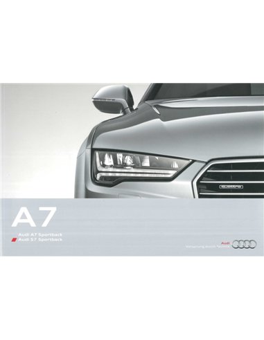 2014 AUDI A7 | S7 BROCHURE GERMAN