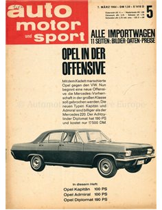 1964 DAS AUTO MOTOR UND SPORT MAGAZINE 05 DUITS