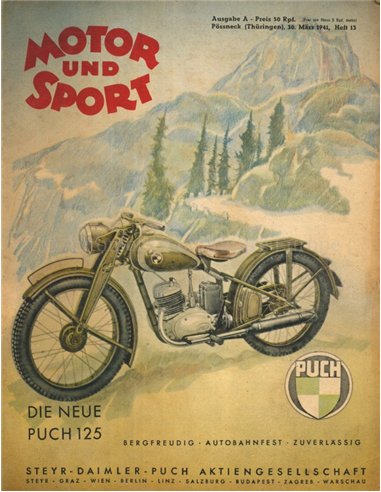 1941 MOTOR UND SPORT MAGAZIN 13 DEUTSCH