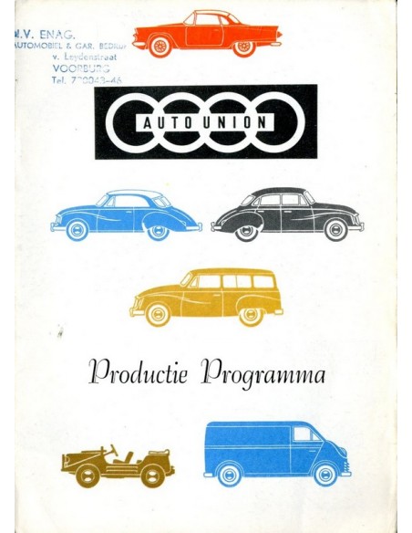 1960 DKW PROGRAMMA BROCHURE NEDERLANDS