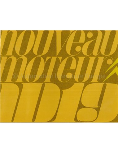 1966 CITROEN ID 19 PROSPEKT FRANZÖSISCH