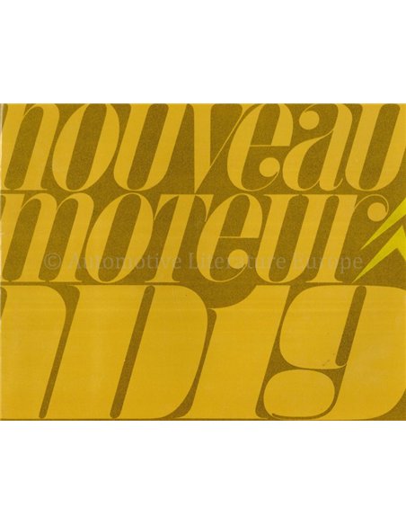 1966 CITROEN ID 19 BROCHURE FRANS