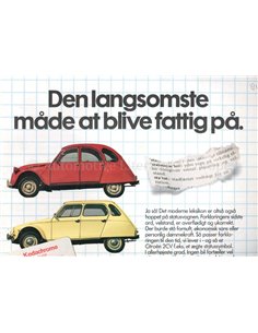 1981 CITROEN 2CV | DYANA BROCHURE DANISH