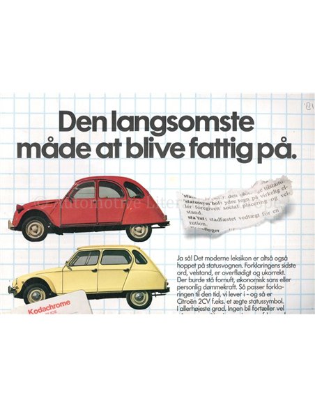 1981 CITROEN 2CV | DYANA PROSPEKT DÄNISCH