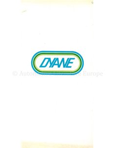 1968 CITROEN DYANE BROCHURE DUTCH