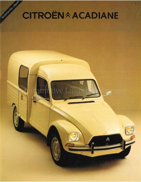 1980 CITROEN ACADIANE PROSPEKT NIEDERLÄNDISCH