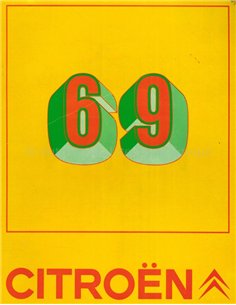1969 CITROËN PROGRAMM PROSPEKT FRANZÖSISCH