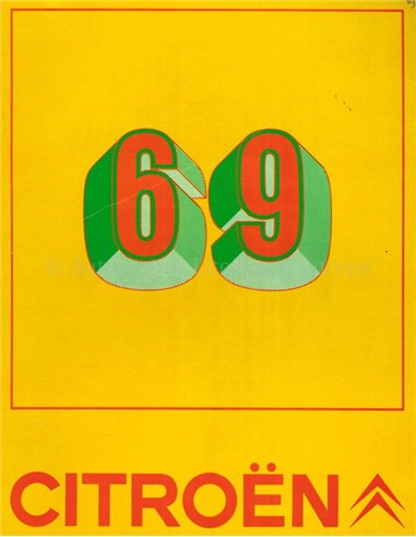 1969 CITROËN PROGRAMM PROSPEKT FRANZÖSISCH
