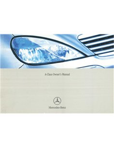 2002 MERCEDES BENZ A CLASS OWNERS MANUAL ENGLISH