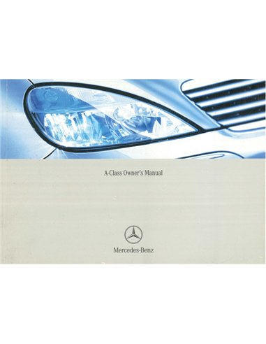 2002 MERCEDES BENZ A KLASSE INSTRUCTIEBOEKJE ENGELS