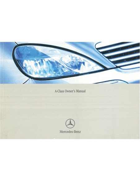 2002 MERCEDES BENZ A KLASSE INSTRUCTIEBOEKJE ENGELS