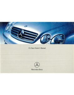 2003 MERCEDES BENZ CL CLASS OWNERS MANUAL ENGLISH