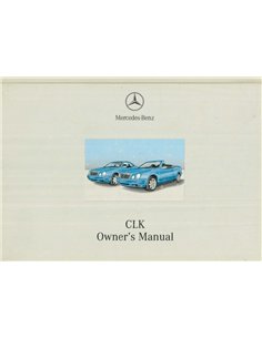 2000 MERCEDES BENZ CLK KLASSE BETRIEBSANLEITUNG ENGLISCH