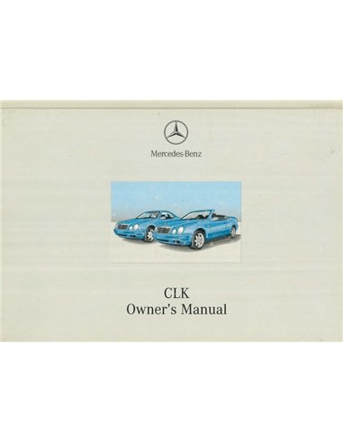 2000 MERCEDES BENZ CLK CLASS OWNERS MANUAL ENGLISH