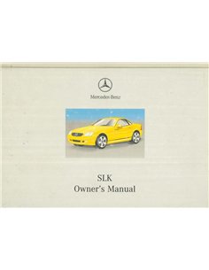 2000 MERCEDES BENZ SLK KLASSE BETRIEBSANLEITUNG ENGLISCH