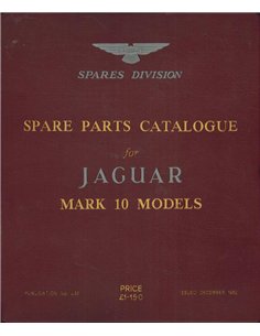 1963 JAGUAR MARK X ERSATZTEILKATALOG ENGLISCH
