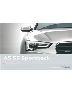 2012 AUDI A5 | S5 SPORTBACK BROCHURE DUITS