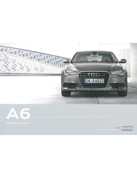 2011 AUDI A6 SALOON BROCHURE GERMAN