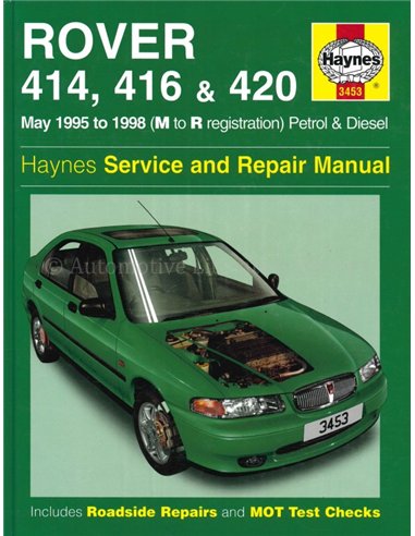 1995 - 1998 ROVER 414 | 416 | 420, BENZINE | DIESELVRAAGBAAK ENGELS