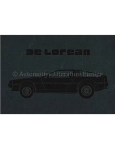 1981 DELOREAN DMC-12  PROSPEKT ENGLISCH
