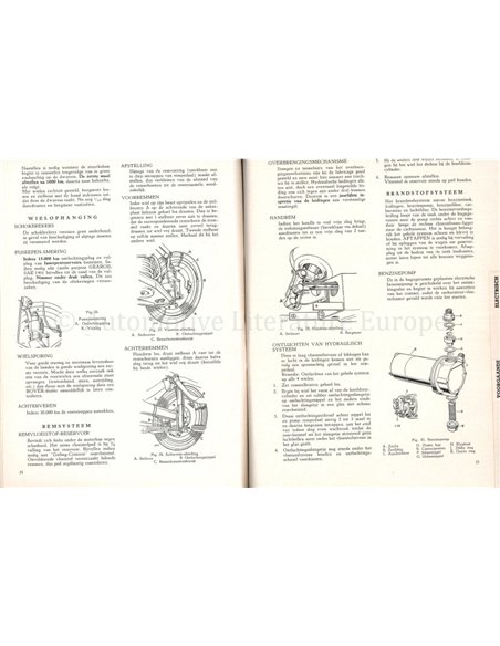 1955 ROVER 60 | 75 | 90 OWNERS MANUAL DUTCH