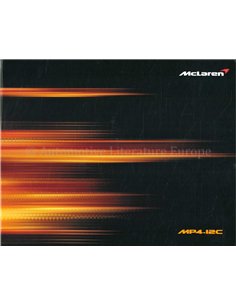 2013 MCLAREN MP4-12C HARDCOVER BROCHURE JAPANESE 2