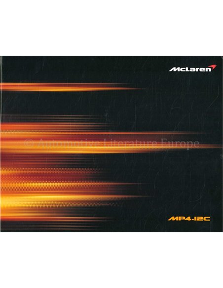 2013 MCLAREN MP4-12C HARDCOVER BROCHURE JAPANESE