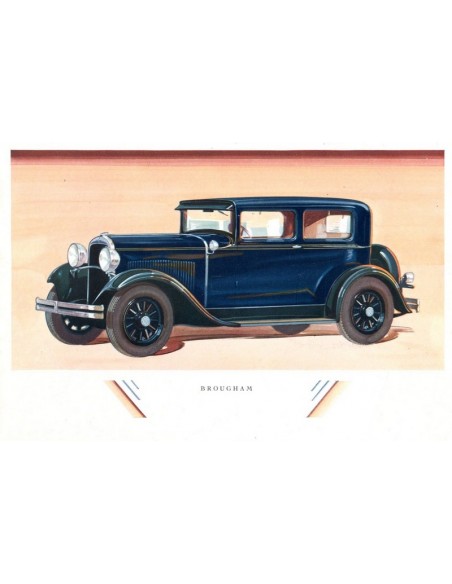 1929 DODGE BROTHERS SIX BROCHURE ENGELS USA